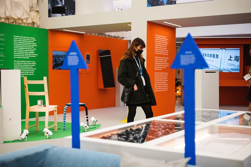 IKEA exhibition at NYT Climate Hub during COP26