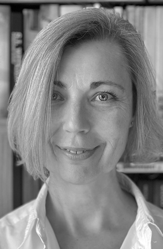 Black and white portrait of Ewa Teodorczyk