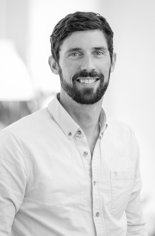 Black and white portrait of Jack Chambers
