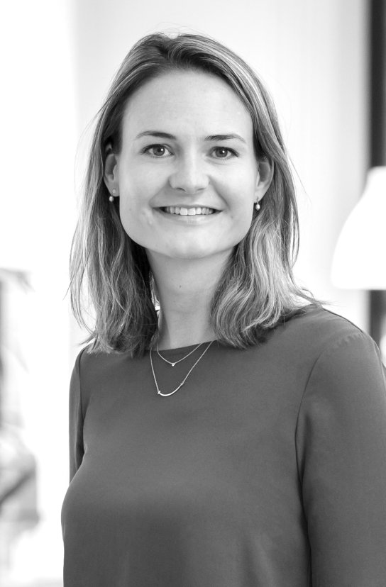 Black and white portrait of Laurien Verster