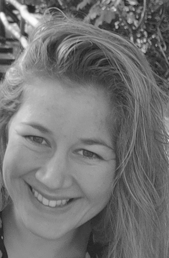 Black and white portrait of Kim Strengman