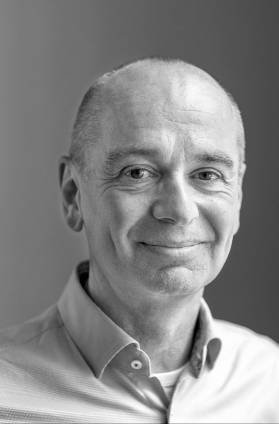 Black and white portrait of Samuel